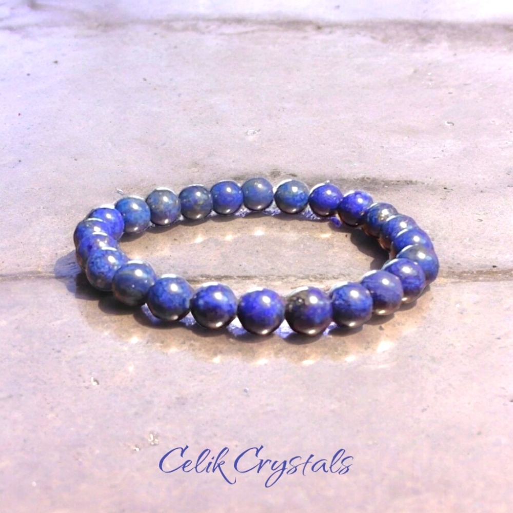 Lapis Lazuli Bracelet - 8mm AAA Stones Unisex
